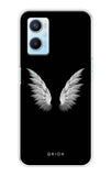 White Angel Wings Oppo A96 Back Cover