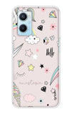 Unicorn Doodle Oppo A96 Back Cover