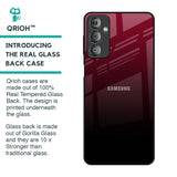 Wine Red Glass Case For Samsung Galaxy F23 5G