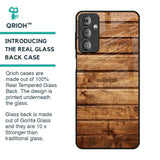 Wooden Planks Glass Case for Samsung Galaxy F23 5G