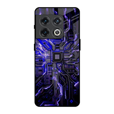 Techno Color Pattern OnePlus 10 Pro Glass Back Cover Online