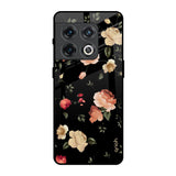 Black Spring Floral OnePlus 10 Pro Glass Back Cover Online