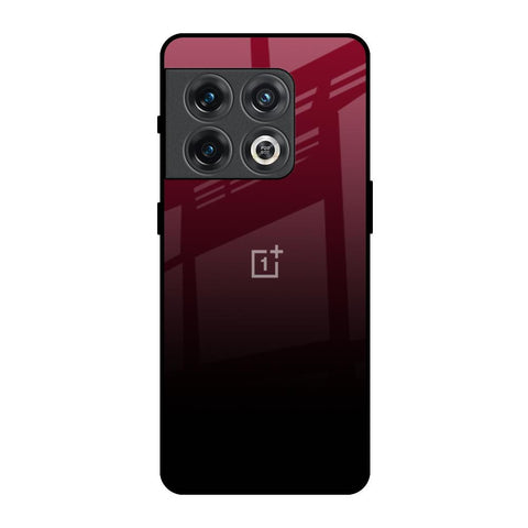 Wine Red OnePlus 10 Pro Glass Back Cover Online