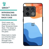 Wavy Color Pattern Glass Case for OnePlus 10 Pro