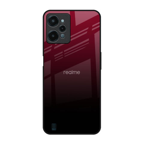 Wine Red Realme C31 Glass Back Cover Online