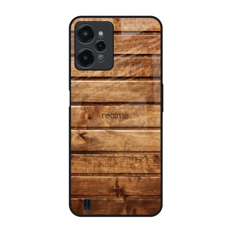 Wooden Planks Realme C31 Glass Back Cover Online