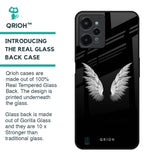 White Angel Wings Glass Case for Realme C31