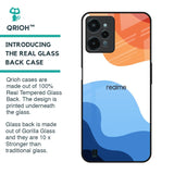 Wavy Color Pattern Glass Case for Realme C31