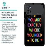 Magical Words Glass Case for Poco X4 Pro 5G