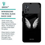 White Angel Wings Glass Case for Poco X4 Pro 5G