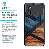 Wooden Tiles Glass Case for Poco X4 Pro 5G