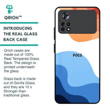 Wavy Color Pattern Glass Case for Poco X4 Pro 5G