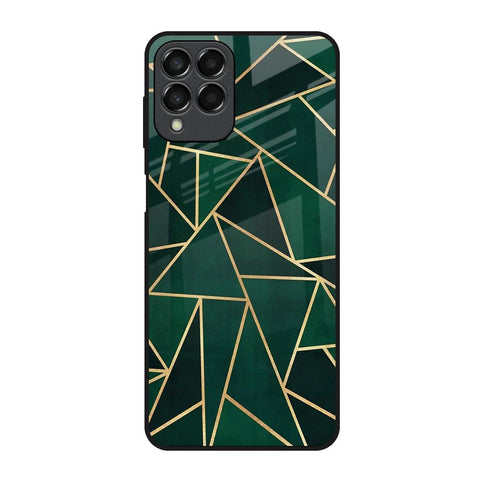 Abstract Green Samsung Galaxy M33 5G Glass Back Cover Online