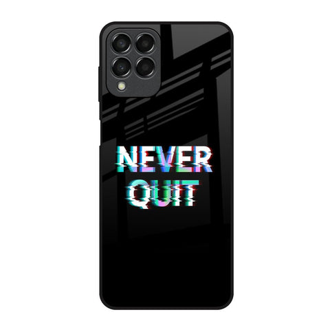 Never Quit Samsung Galaxy M33 5G Glass Back Cover Online