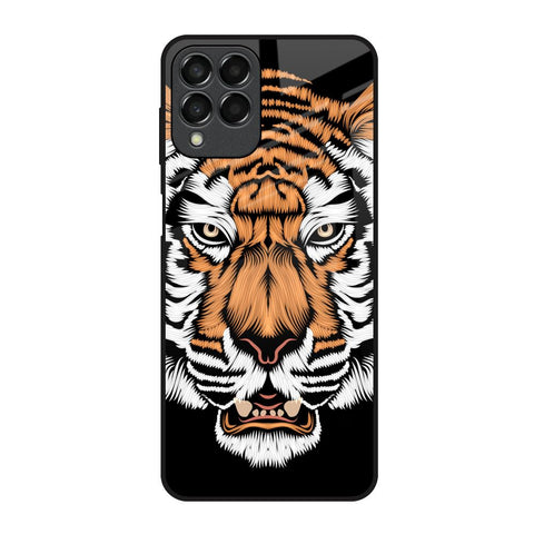 Angry Tiger Samsung Galaxy M33 5G Glass Back Cover Online