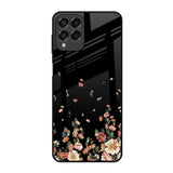 Floating Floral Print Samsung Galaxy M33 5G Glass Back Cover Online