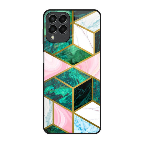 Seamless Green Marble Samsung Galaxy M33 5G Glass Back Cover Online