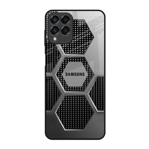 Hexagon Style Samsung Galaxy M33 5G Glass Back Cover Online