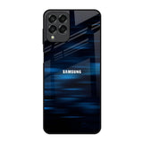 Blue Rough Abstract Samsung Galaxy M33 5G Glass Back Cover Online