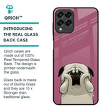 Funny Pug Face Glass Case For Samsung Galaxy M33 5G