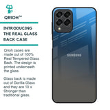 Blue Grey Ombre Glass Case for Samsung Galaxy M33 5G