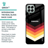 Abstract Arrow Pattern Glass Case For Samsung Galaxy M33 5G