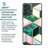 Seamless Green Marble Glass Case for Samsung Galaxy A73 5G