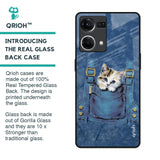 Kitty In Pocket Glass Case For OPPO F21 Pro