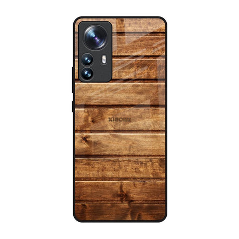 Wooden Planks Mi 12 Pro 5G Glass Back Cover Online