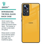 Fluorescent Yellow Glass case for Mi 12 Pro 5G