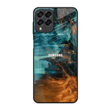 Golden Splash Samsung Galaxy M53 5G Glass Back Cover Online