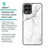 Modern White Marble Glass Case for Samsung Galaxy M53 5G