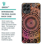 Floral Mandala Glass Case for Samsung Galaxy M53 5G