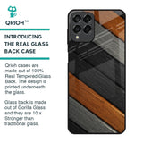 Tri Color Wood Glass Case for Samsung Galaxy M53 5G