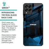 Polygonal Blue Box Glass Case For Samsung Galaxy M53 5G