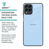 Pastel Sky Blue Glass Case for Samsung Galaxy M53 5G