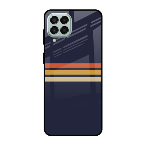 Tricolor Stripes Samsung Galaxy M53 5G Glass Cases & Covers Online