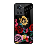 Floral Decorative OnePlus 10R 5G Glass Back Cover Online