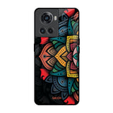 Retro Gorgeous Flower OnePlus 10R 5G Glass Back Cover Online