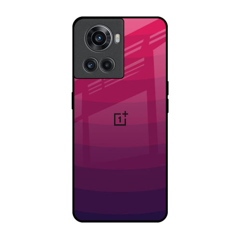 Wavy Pink Pattern OnePlus 10R 5G Glass Back Cover Online