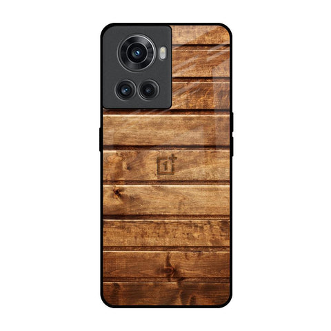 Wooden Planks OnePlus 10R 5G Glass Back Cover Online