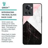 Marble Collage Art Glass Case For OnePlus 10R 5G