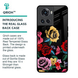 Floral Decorative Glass Case For OnePlus 10R 5G