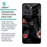 Tropical Art Flower Glass Case for OnePlus 10R 5G