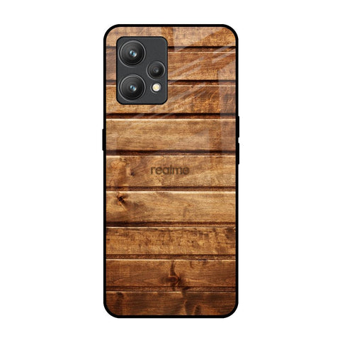 Wooden Planks Realme 9 Glass Back Cover Online