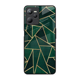 Abstract Green Realme C35 Glass Back Cover Online