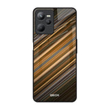 Diagonal Slash Pattern Realme C35 Glass Back Cover Online