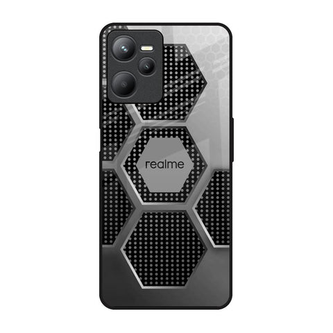 Hexagon Style Realme C35 Glass Back Cover Online