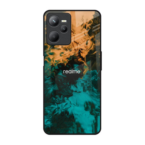 Watercolor Wave Realme C35 Glass Back Cover Online