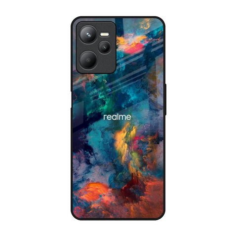 Colored Storm Realme C35 Glass Back Cover Online